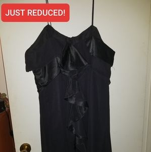 Reduced: David's Bridal Chiffon w Satin Ruffle